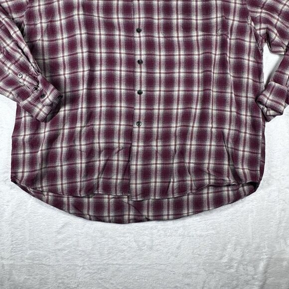 Thornton‎ Bay 100% Rayon Plaid Button Up XL Shirt Vintage Style - Picture 3 of 8